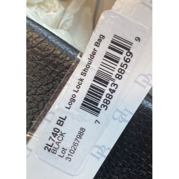 New Dooney & Bourke Logo Lock Shoulder Bag Black - Picture 3 of 9